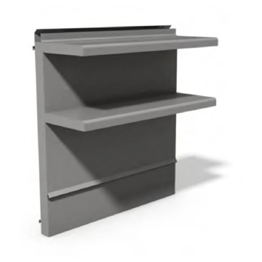 Montague Company DHS-72 72 Inch Double High Shelves Backguard Stainless Steel