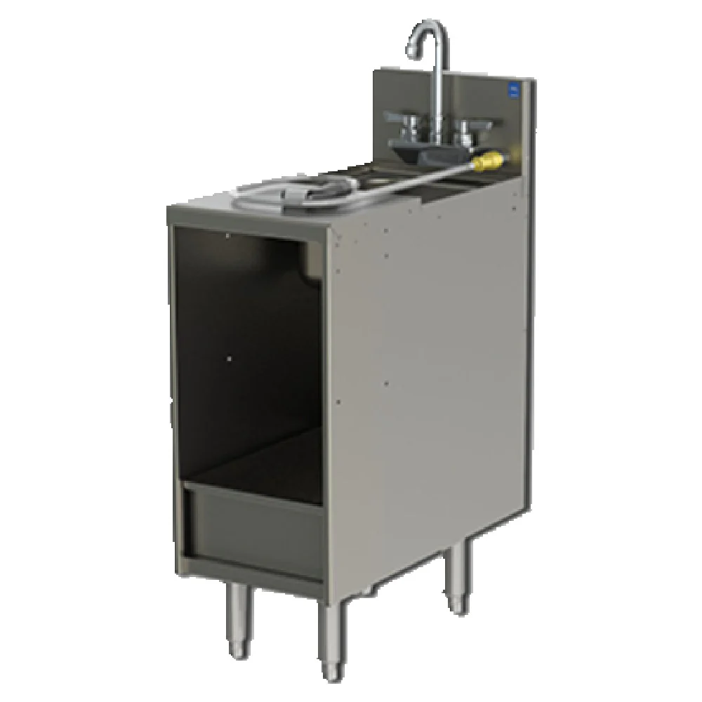 Perlick 7057-3 12 Inch Chemical Storage Cabinet with Sink Less Faucet Stainless Steel Perlick 7057-3 12 Inch Chemical Storage Cabinet with Sink Less Faucet Stainless Steel