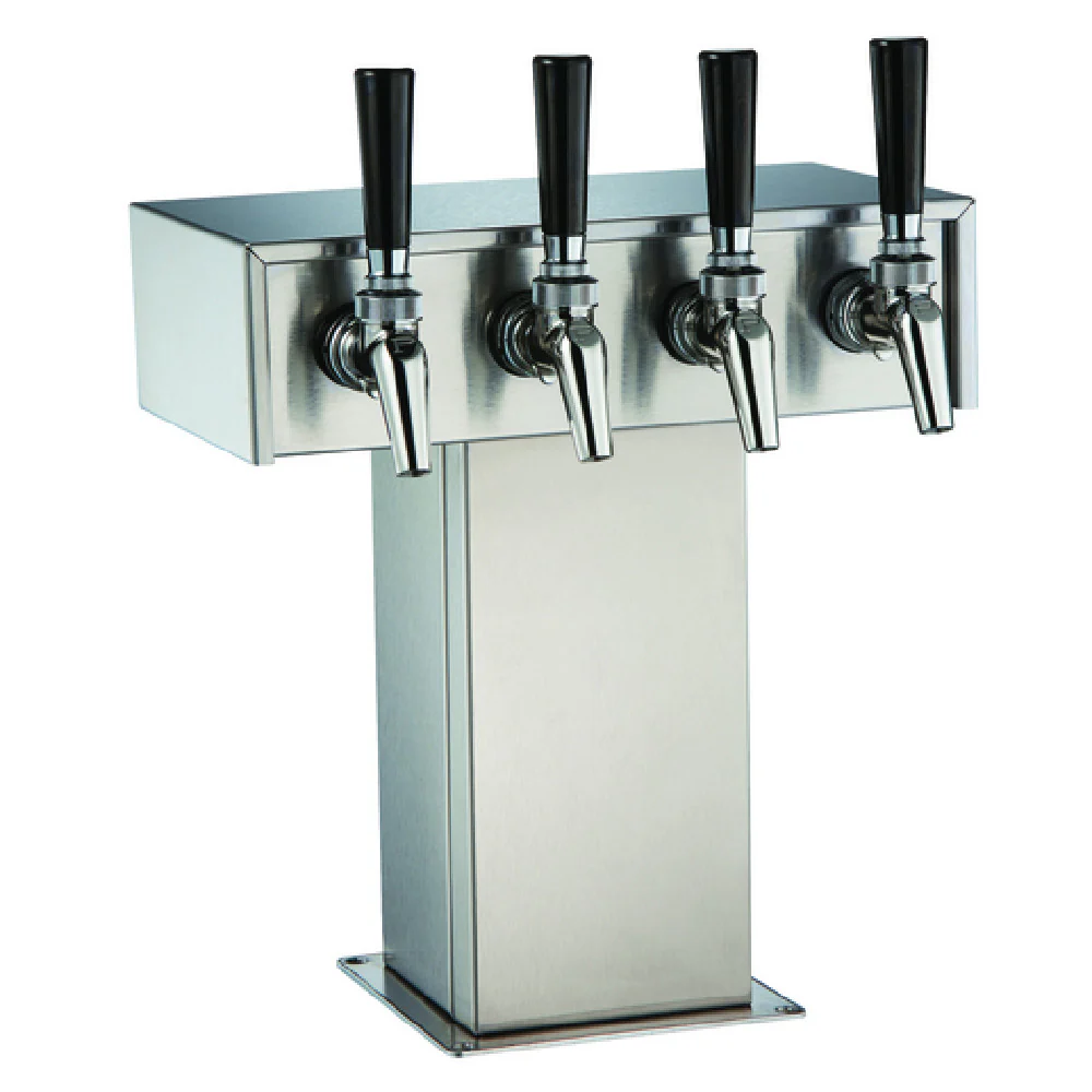 Perlick 3780-2B 10 Inch Countertop Stainless Steel Tee Tower Air-cooled Draft Beer Dispensing with 2 faucets Perlick 3780-2B 10 Inch Countertop Stainless Steel Tee Tower Air-cooled Draft Beer Dispensing with 2 faucets