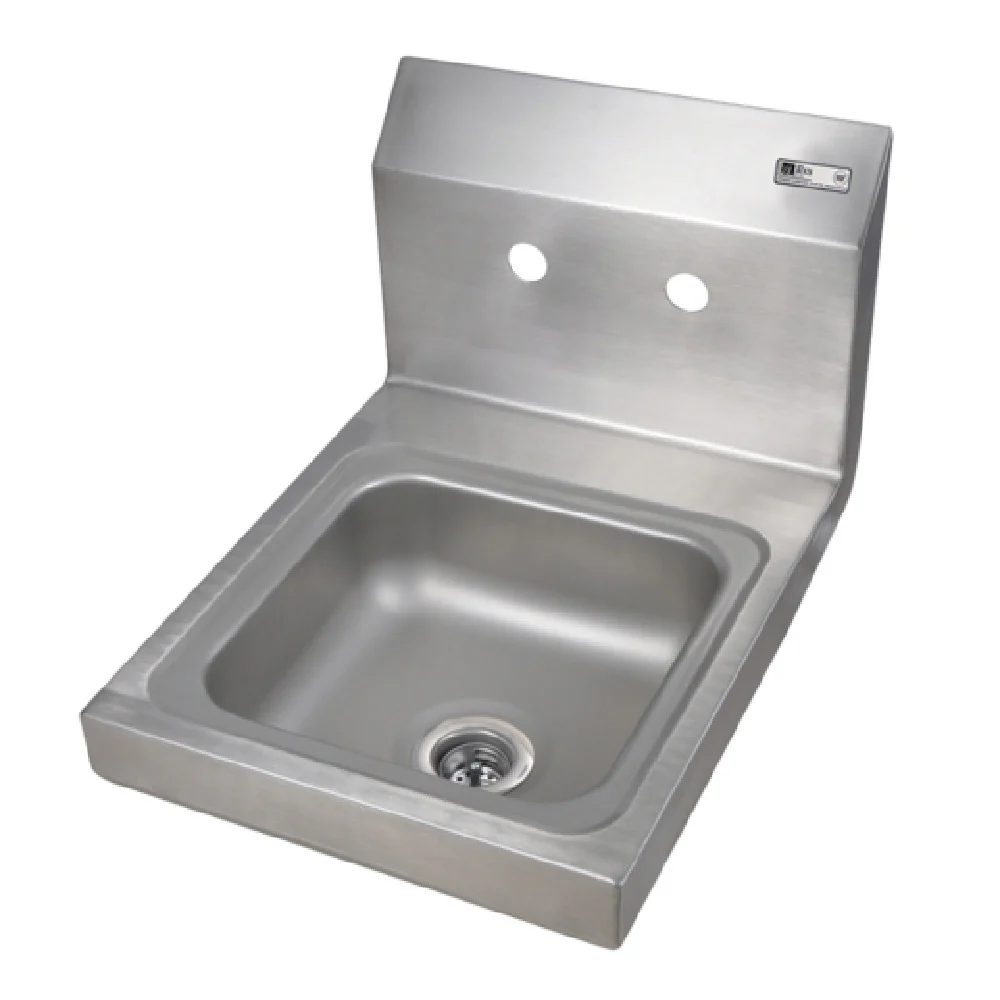 John Boos PBHS-W-0909 12 Inch Hand Sink Wall Mounted with Splash Mount Faucet Holes John Boos PBHS-W-0909 12 Inch Hand Sink Wall Mounted with Splash Mount Faucet Holes