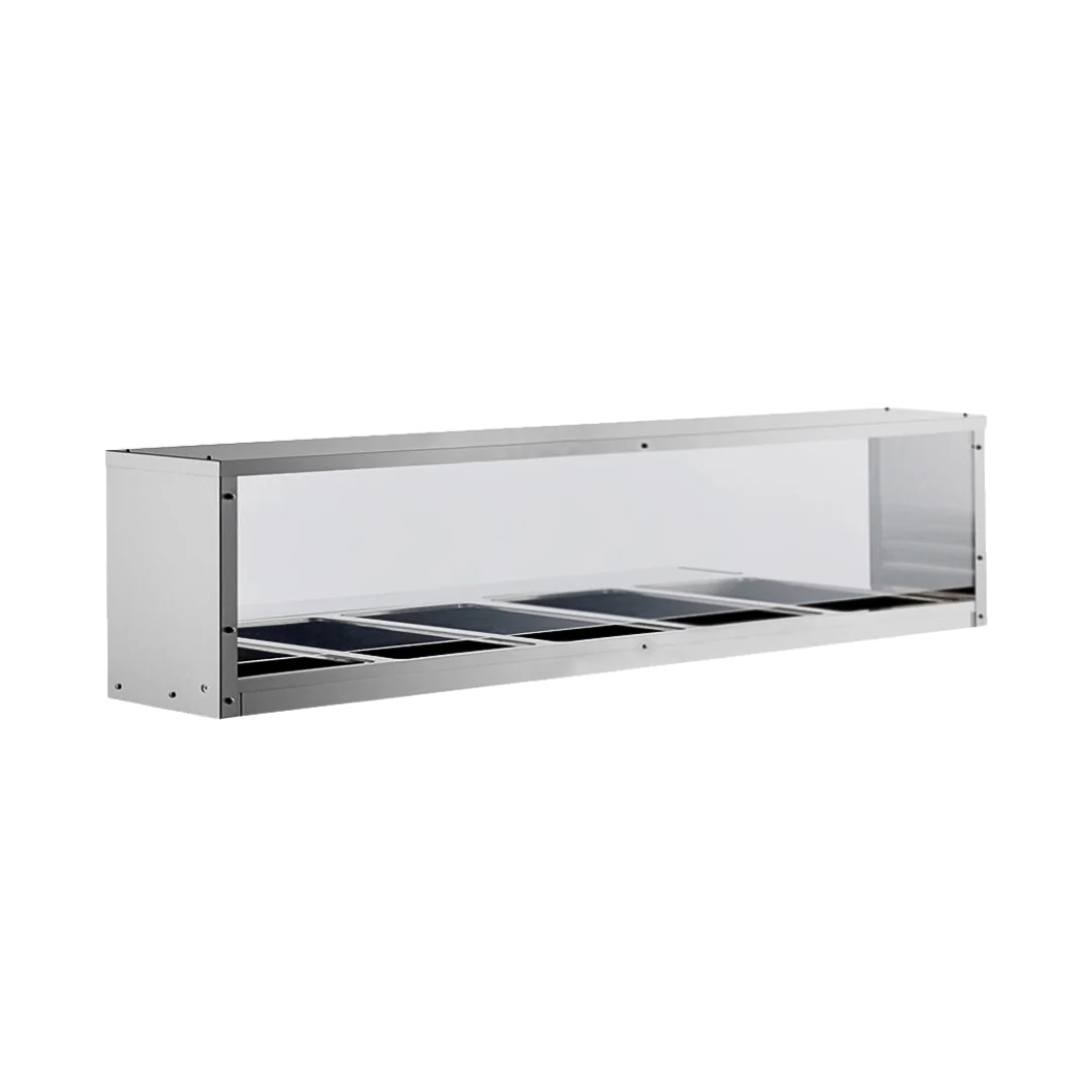 Atosa MROS-5ST 61 to 72 Inch Overshelf Sneezeguard Stainless Steel with NSF Atosa MROS-5ST 61 to 72 Inch Overshelf Sneezeguard Stainless Steel with NSF