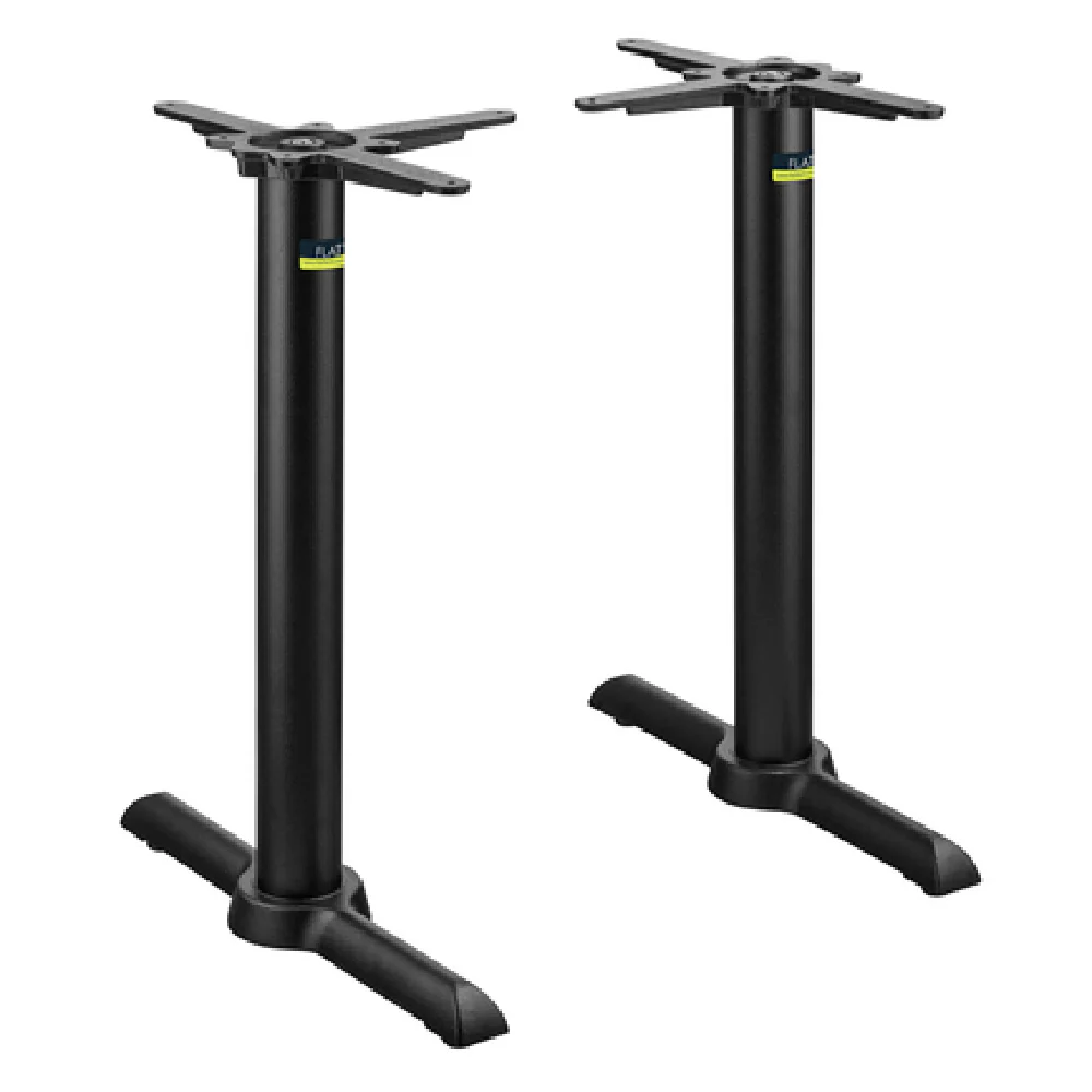 FLAT Tech CT2030 22 Inch End Base Metal Table Base Cast Iron Dining Height
