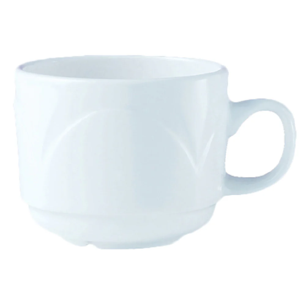 Steelite 9102C431 7.5 Oz Stack Cup Bianco Alumina Vitrified 3 Dozen Case