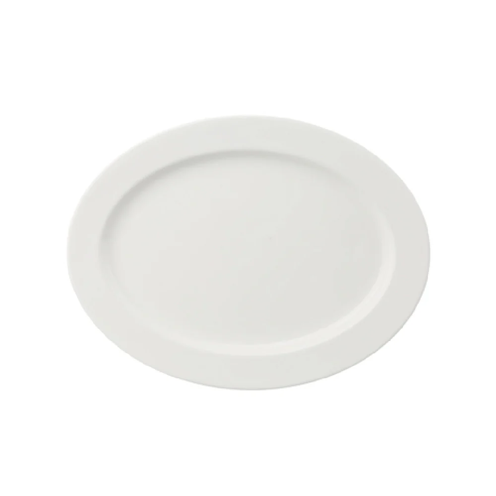 Yanco VS-214 14 1/4 Inch Diameter China Platter Dishwasher Safe - 12 Packs