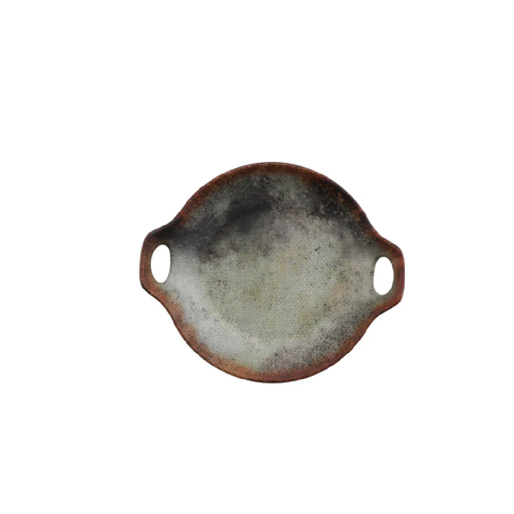 GET Enterprises 20580-WVN 9.06 Inch Melamine Savor Plate with Handles