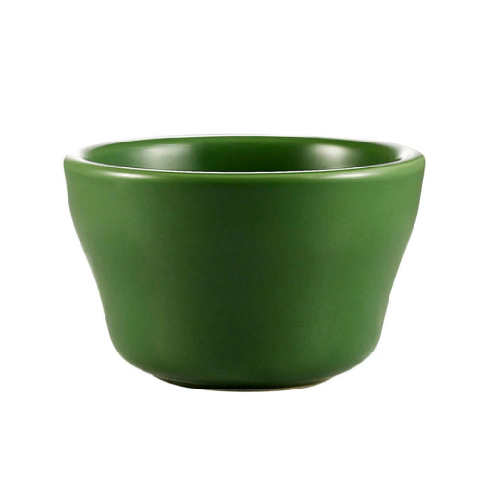 CAC China LV-4-G 7-1/4 Oz. Round Bowl Stoneware Green Dishwasher Safe CAC China LV-4-G 7-1/4 Oz. Round Bowl Stoneware Green Dishwasher Safe