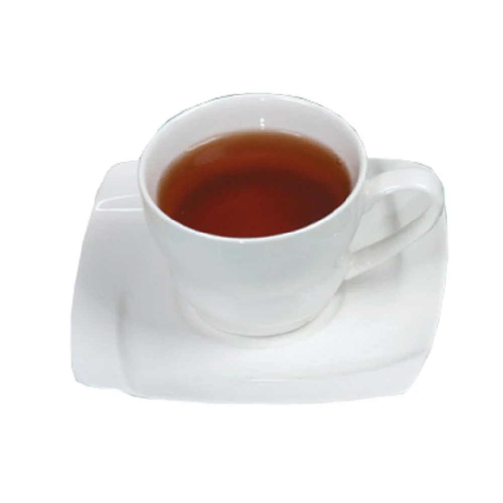 Yanco ML-001 7 Oz Main Land Cup Porcelain Square Dishwasher Oven Microwave Safe