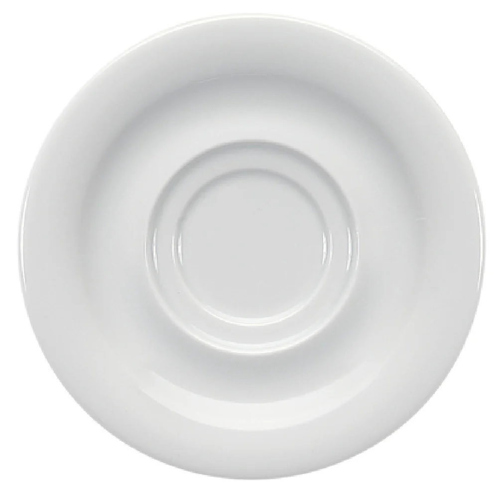BauscherHepp 907118-425346 6-7/16 Inch Diameter Round Plate Porcelain with rim