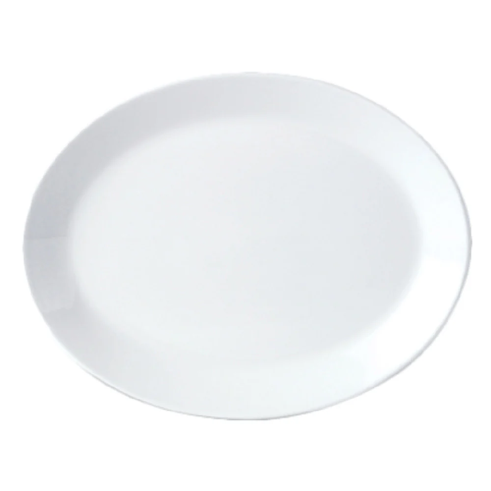 Steelite 11010141 11 Inch Oval Coupe Platter with Alumina Vitrified China