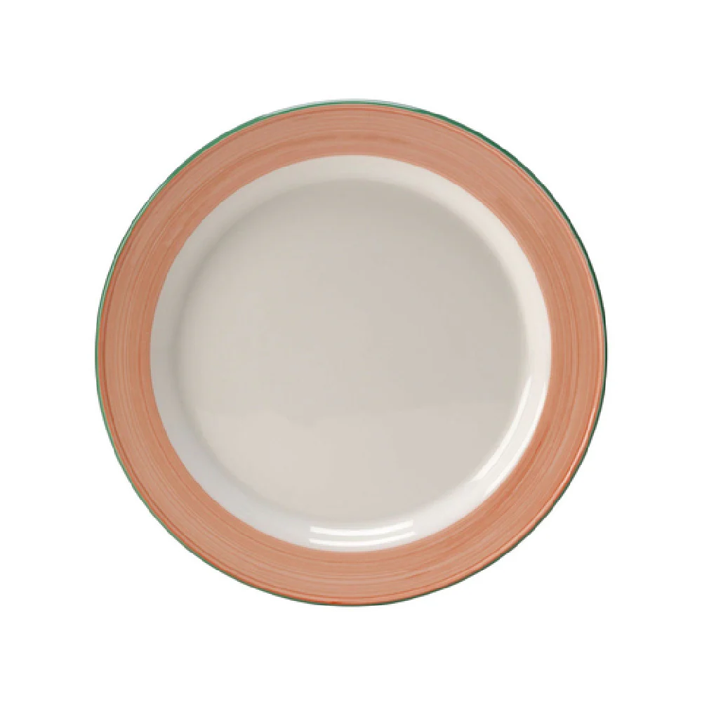 Steelite 15320212 8 Inch Diameter Slimline Plate Round Alumina Vitrified Rio Pink