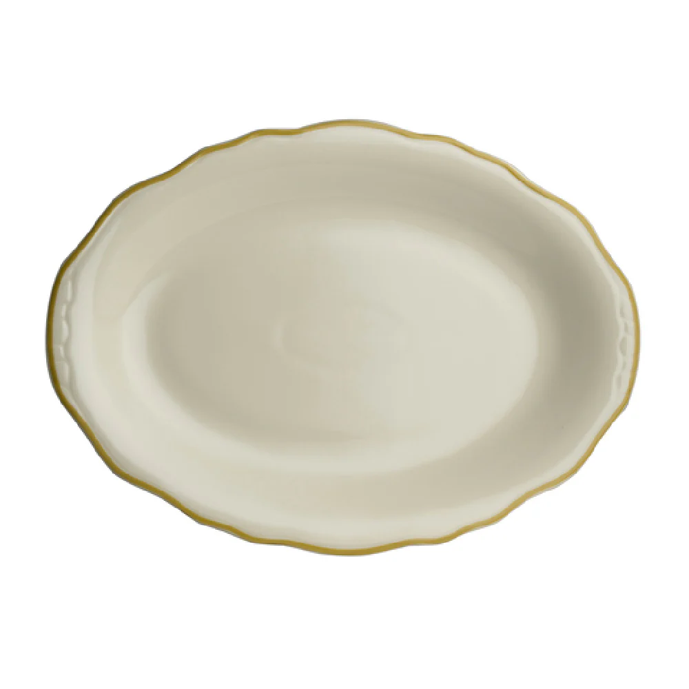 Steelite HL5270828 12.63 Inch Oval Platter China Styleline Old Gold Steelite HL5270828 12.63 Inch Oval Platter China Styleline Old Gold