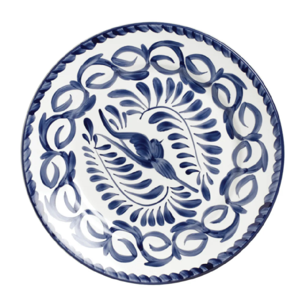 Steelite A120P102 9.0 Inch Rolled Edge Plate Round Blue China - 2 Dozen Packs Steelite A120P102 9.0 Inch Rolled Edge Plate Round Blue China - 2 Dozen Packs