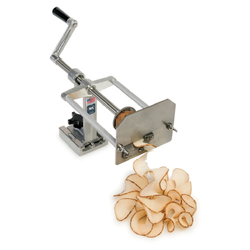 Nemco 55050AN-R 5.5 Inch Manual Spiral Fry Ribbon Fry Kutter Aluminum and Stainless Steel with Easy-Action Screw Drive Nemco 55050AN-R 5.5 Inch Manual Spiral Fry Ribbon Fry Kutter Aluminum and Stainless Steel with Easy-Action Screw Drive