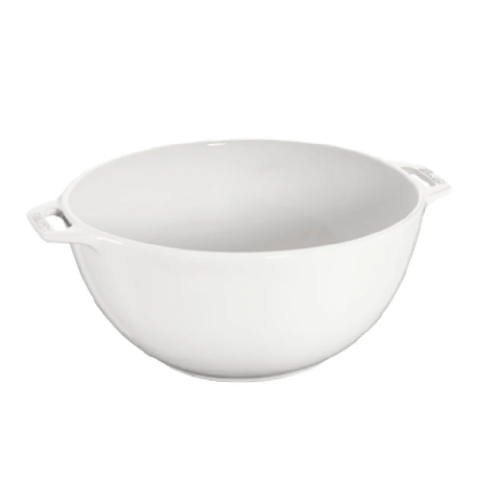 Zwilling 40511-454 3.4 Quart Serving Bowl Round White Ceramic with Handles