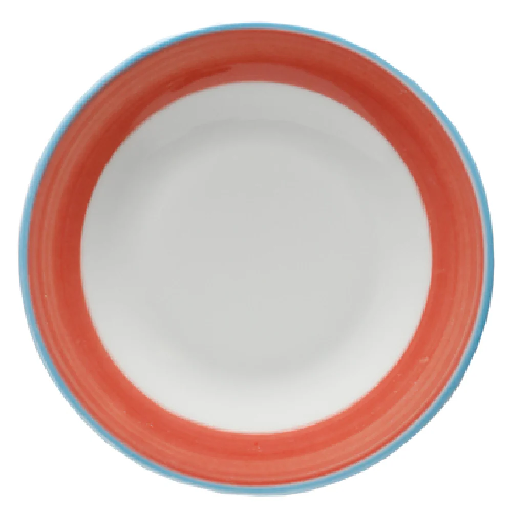 GET Enterprises PA1602901424 6-1/2 Inch Round Plate Porcelain Rolled Edge GET Enterprises PA1602901424 6-1/2 Inch Round Plate Porcelain Rolled Edge