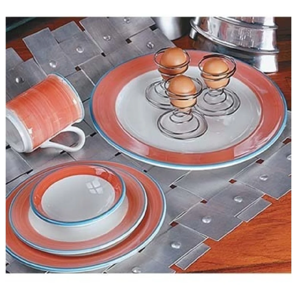 GET Enterprises PA1602901424 6-1/2 Inch Round Plate Porcelain Rolled Edge GET Enterprises PA1602901424 6-1/2 Inch Round Plate Porcelain Rolled Edge