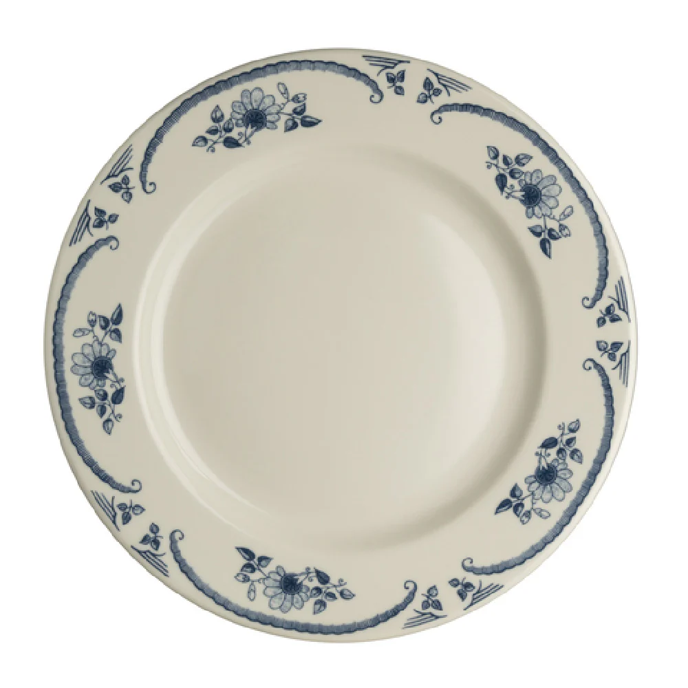 Steelite HL2035035 7-1/8 Inch Round Plate Rolled Edge China American Rose Blue