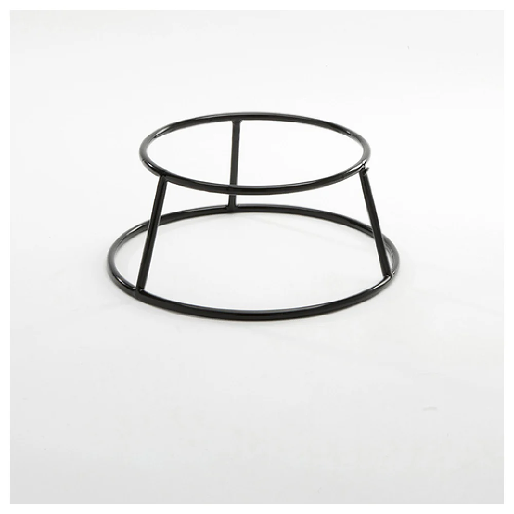 American Metalcraft RSRB4 7-1/2 Inch Top Diameter Pizza Stand with Steel Coating Black