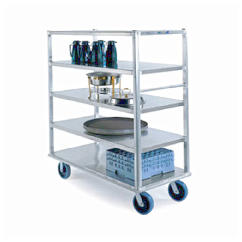 Lakeside 4567 62 Inch Extreme Duty Queen Mary Cart with 5 Solid Shelves Aluminum