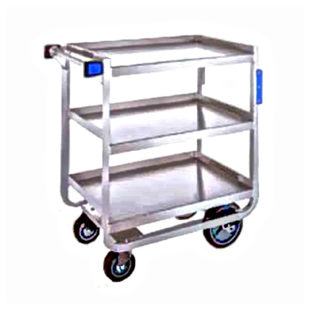 Lakeside 939 33 Inch Utility Cart 3 Tier Stainless Steel with Bumpers Lakeside 939 33 Inch Utility Cart 3 Tier Stainless Steel with Bumpers