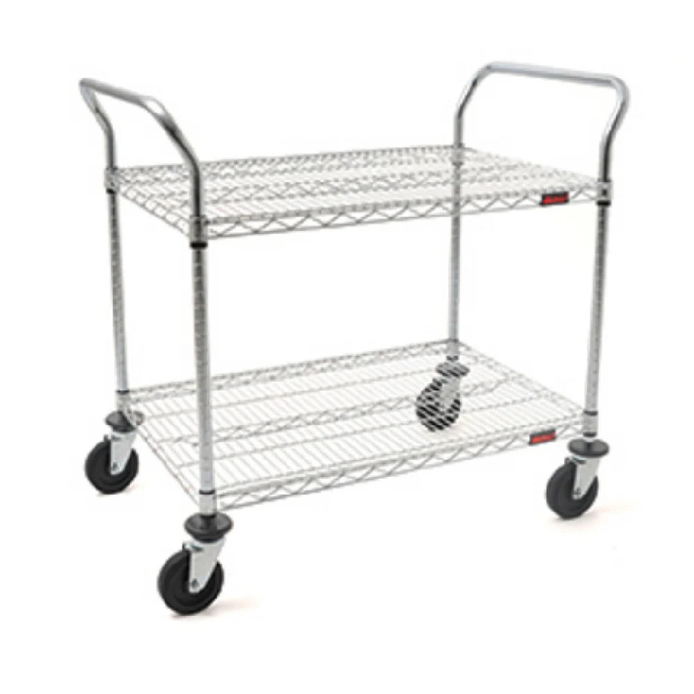 Eagle U2-2448Z 48 Inch Utility Cart 2-Tier Zinc Coated with QuadTruss Design Eagle U2-2448Z 48 Inch Utility Cart 2-Tier Zinc Coated with QuadTruss Design