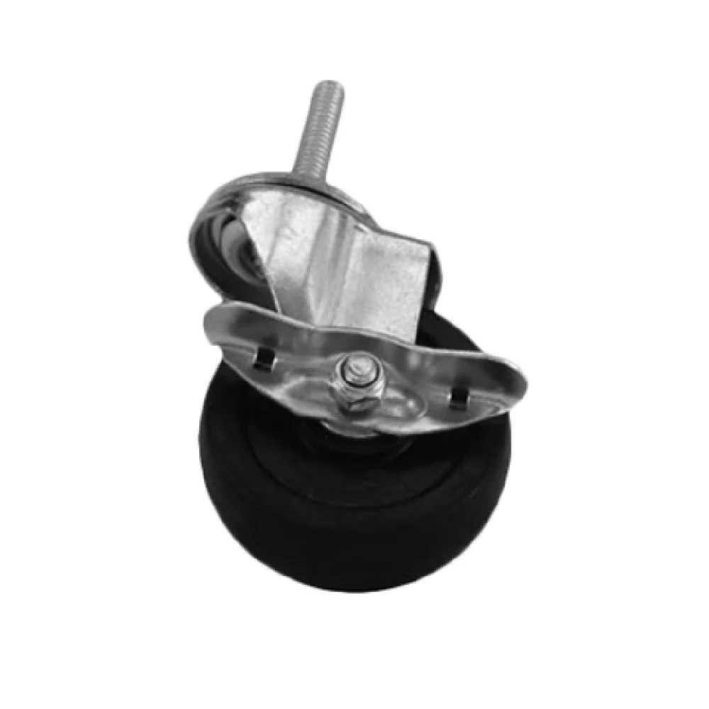 Thunder Group PLCB3140B 3 Inch Stem Caster With Side Brake Rubber 198 lb Capacity