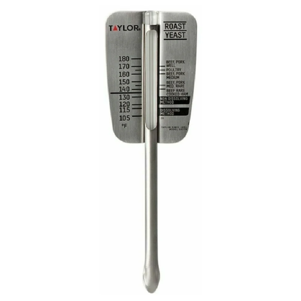 Taylor 5937N Meat Thermometer Tube Type Dishwasher Safe Stainless Steel with Armored Tip