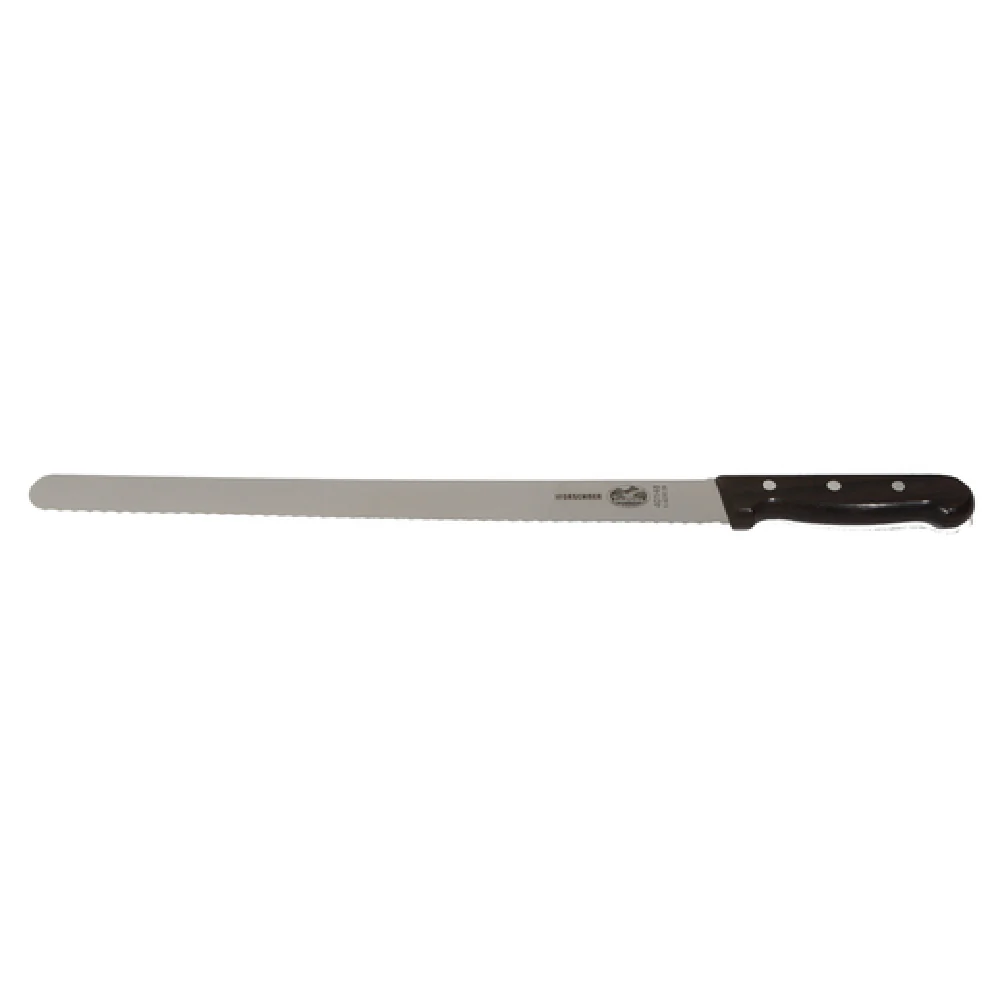 JB Prince V820 14 Blade 14 Inch Knife Stamped High Carbon Stainless Steel Rosewood Handle JB Prince V820 14 Blade 14 Inch Knife Stamped High Carbon Stainless Steel Rosewood Handle
