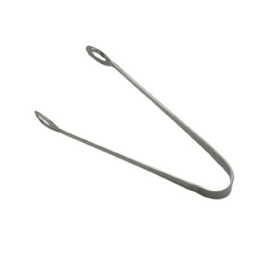 1880 Hospitality V012MTLF 8 Inch Tongs Serving Large Silver-plated Curved Border