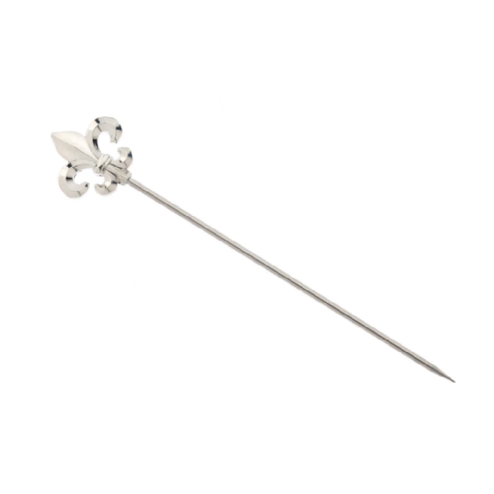 Mercer Culinary M37208 4-3/8 Inch Fleur De Lis Top Cocktail Picks Metal Skewers Mercer Culinary M37208 4-3/8 Inch Fleur De Lis Top Cocktail Picks Metal Skewers