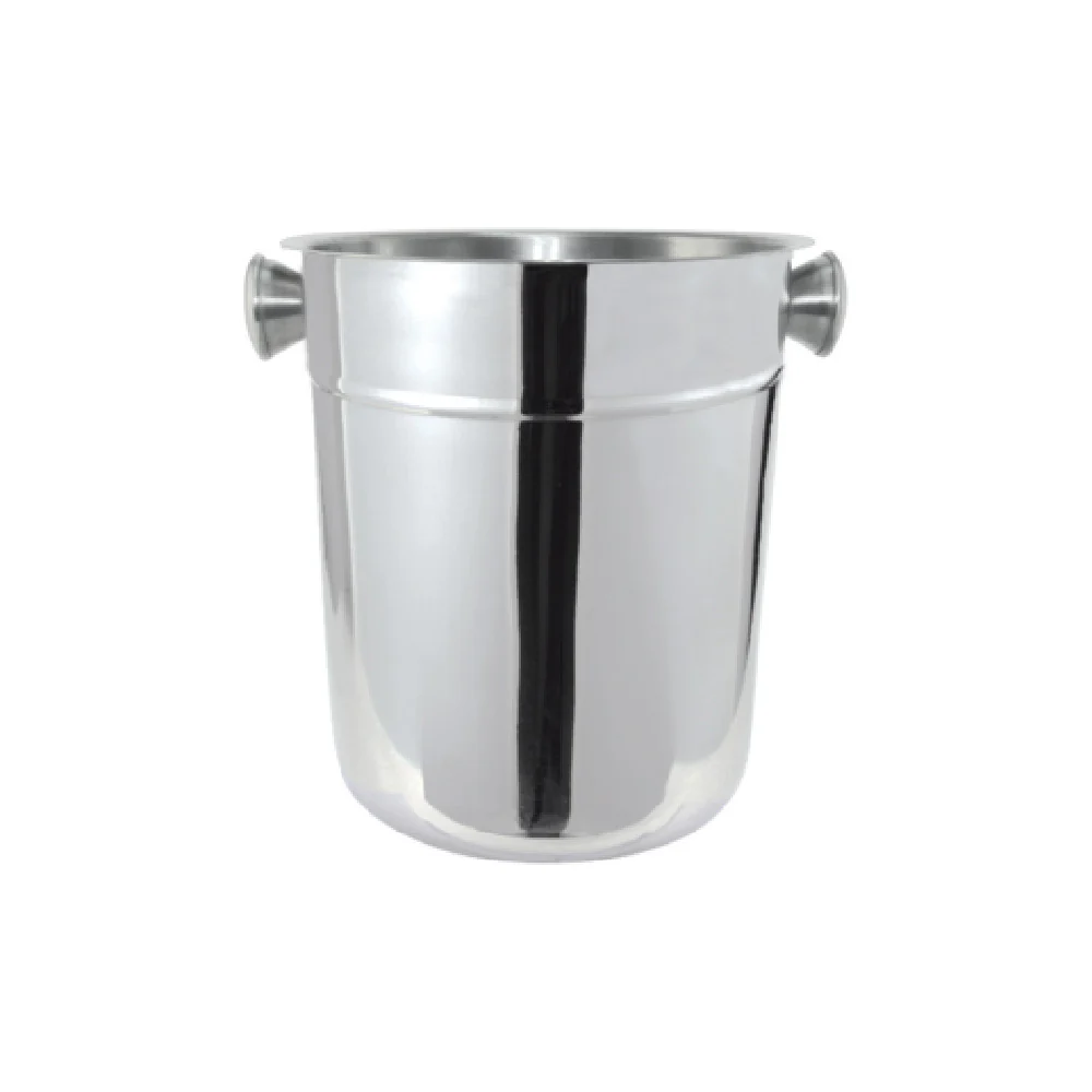 CAC China SWBT-8 8 Quarts Wine Bucket with Knob Handle Stainless Steel CAC China SWBT-8 8 Quarts Wine Bucket with Knob Handle Stainless Steel