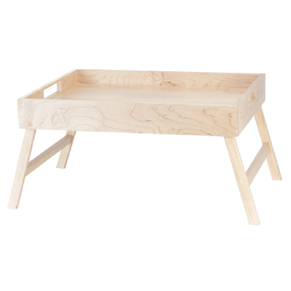 Cal Mil 22381-1-71 22 Inch Blonde Room Service Tray with Handles Wood