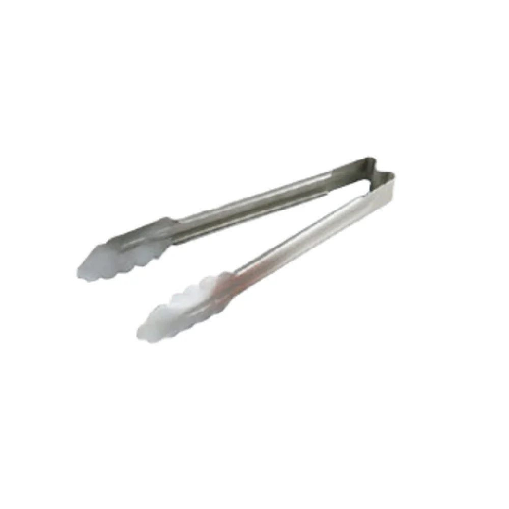 Vollrath 4781610 16 Inch Utility Tongs Scalloped Teeth Springless Handle Stainless Steel