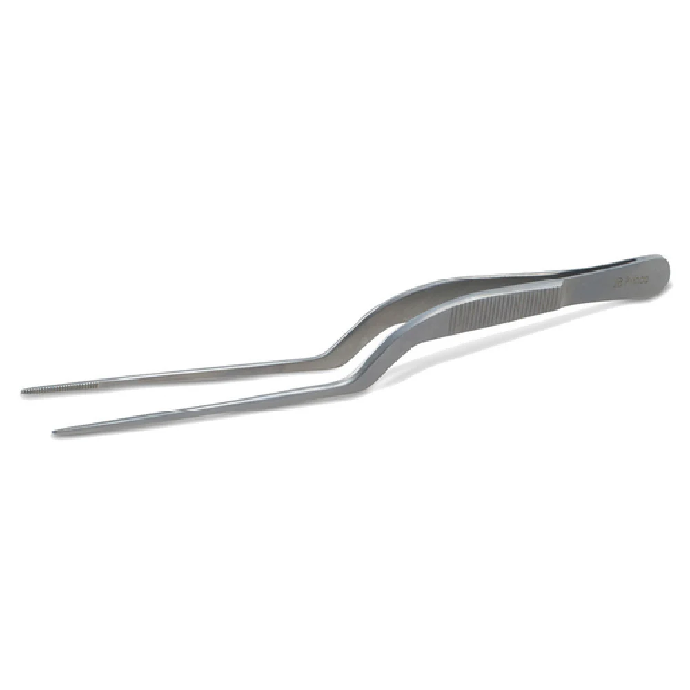 JB Prince U924 B 6-1/4 Inch Offset Fine Tip Stainless Steel Tweezer with Powder Coat Finish JB Prince U924 B 6-1/4 Inch Offset Fine Tip Stainless Steel Tweezer with Powder Coat Finish