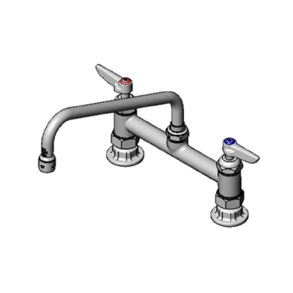 T&S Brass B-0220-061XCRF1 10 Inch Pantry Mixing Faucet with Lever Handles