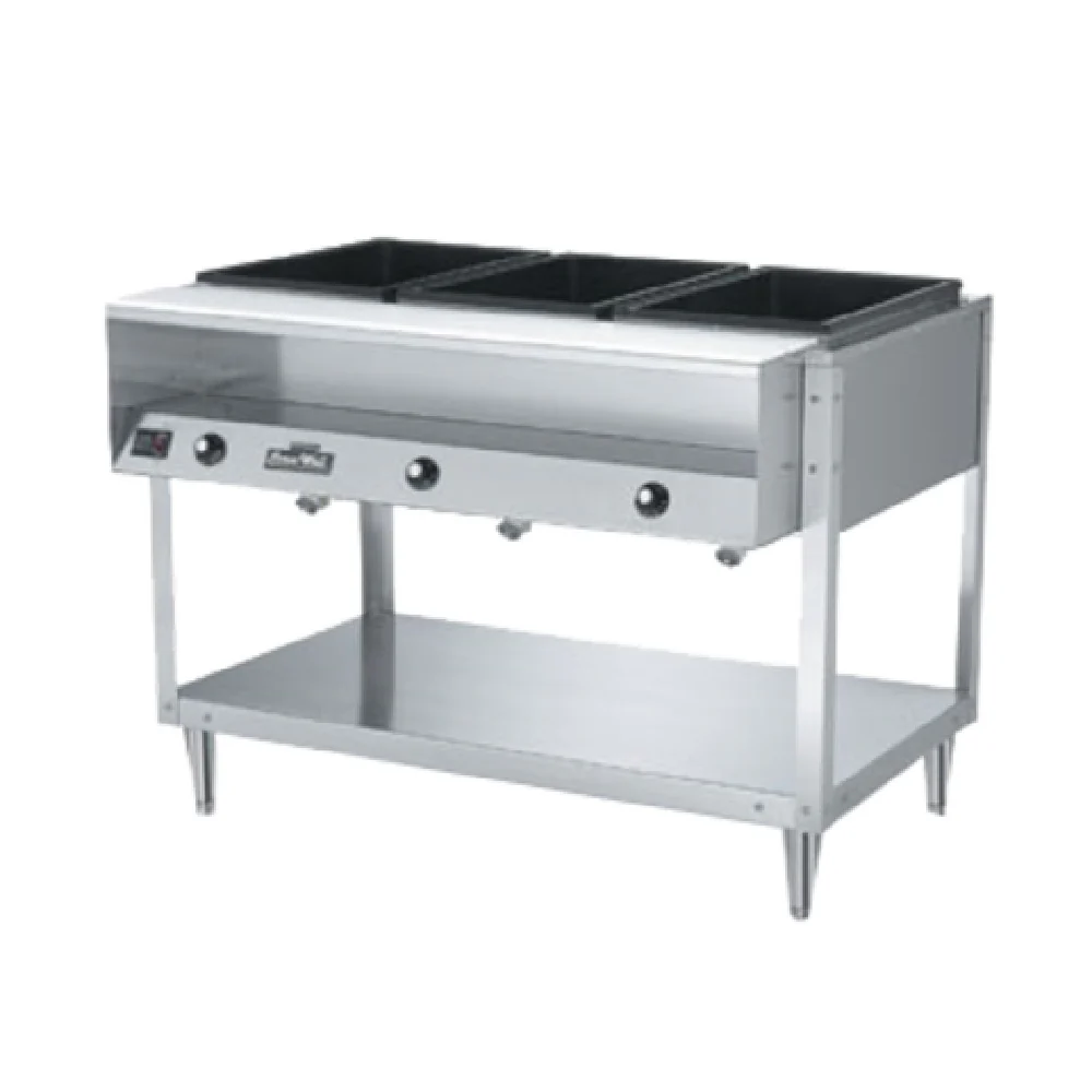 Vollrath 38105 76 Inch ServeWell Hot Food Table Thermoset Resin 5 Wells with Plate Shelf Vollrath 38105 76 Inch ServeWell Hot Food Table Thermoset Resin 5 Wells with Plate Shelf