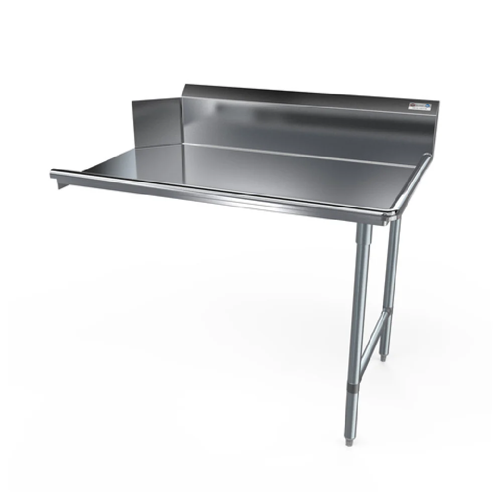 NBR Equipment CDT-48R 48 Inch Economy Dishtable with Galvanized Legs and NSF