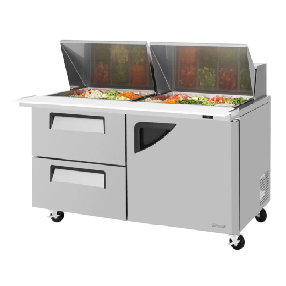 Turbo Air TST-60SD-24-D2R-N 60 Inch 19 cu Refrigerator Mega Top Salad/Sandwich Unit