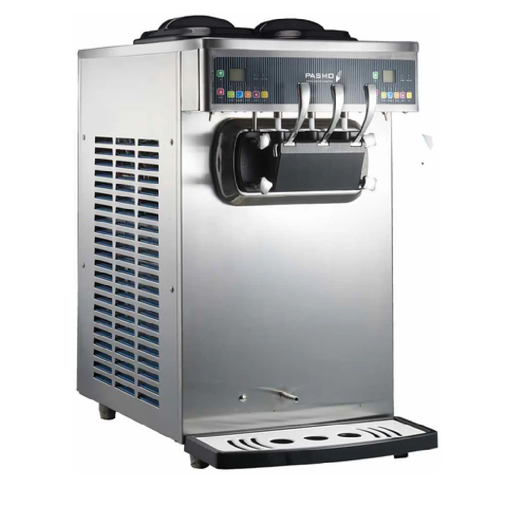 Pasmo USA S230FW2 20.5 Inch Soft Serve Machine Countertop Water Cooled with 2 Flavors and 1 Twist Pasmo USA S230FW2 20.5 Inch Soft Serve Machine Countertop Water Cooled with 2 Flavors and 1 Twist