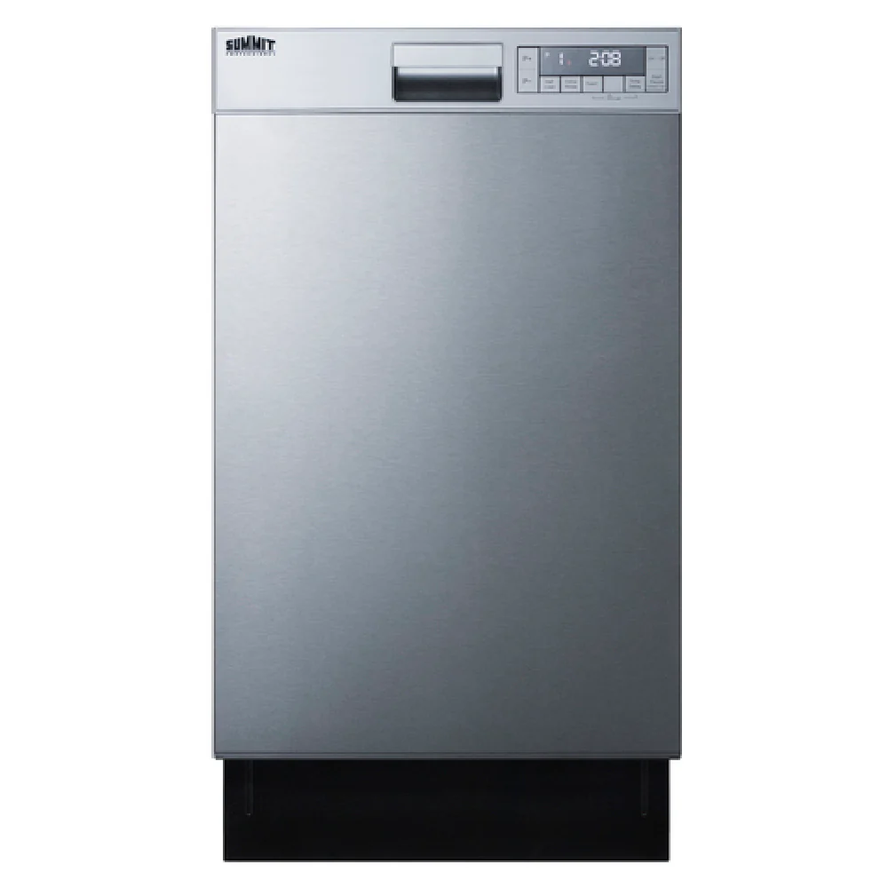 Summit DW18SS4 18 Inch Built-in Dishwasher Electric with Stainless Steel - Residential