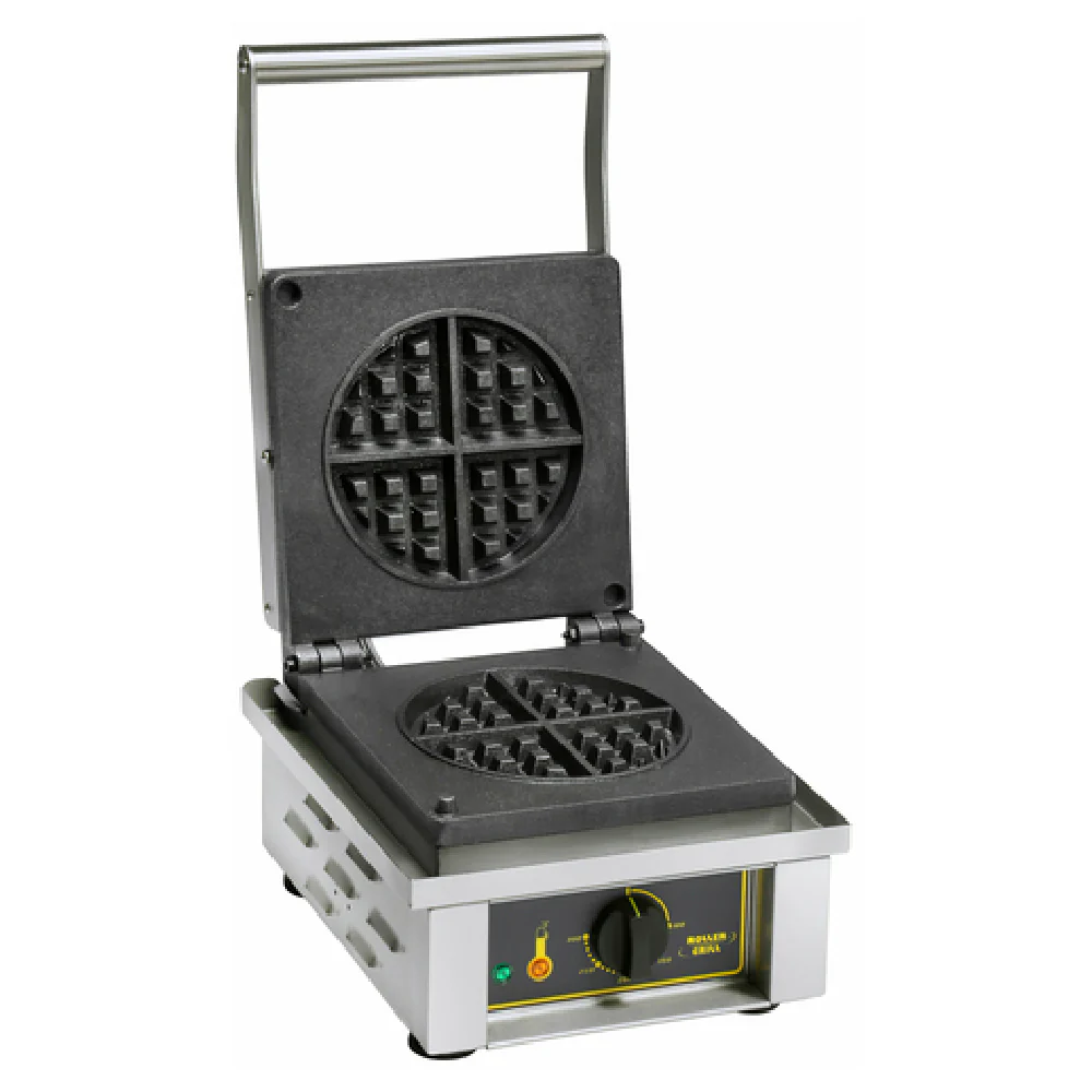 Equipex GES75 12 Inch Round Waffle Baker Electric Cast Iron Plates