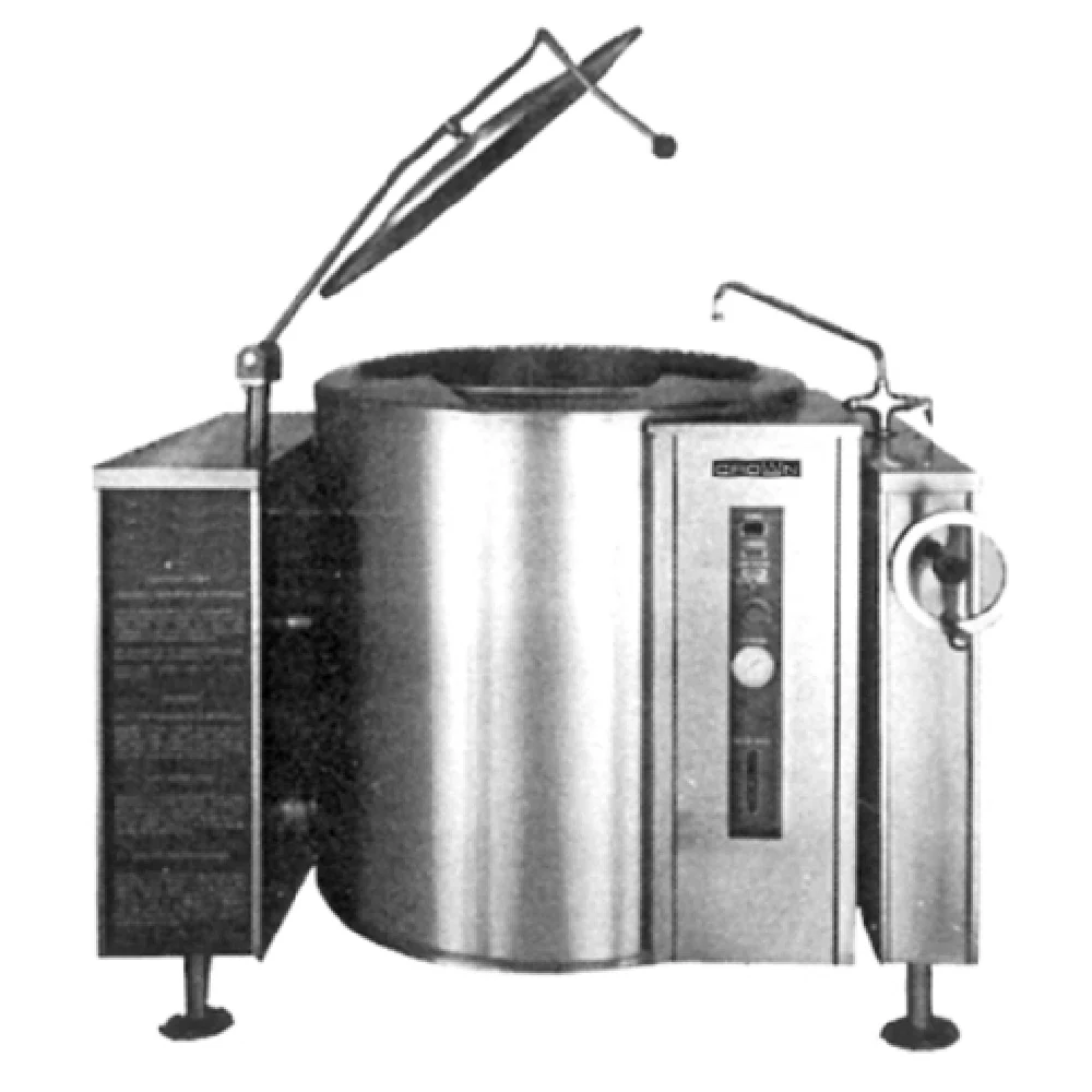 Crown GLT-30_LP 55 Inch Gas Tilting Kettle 30 Gallon 100000 BTU with Crank Tilt