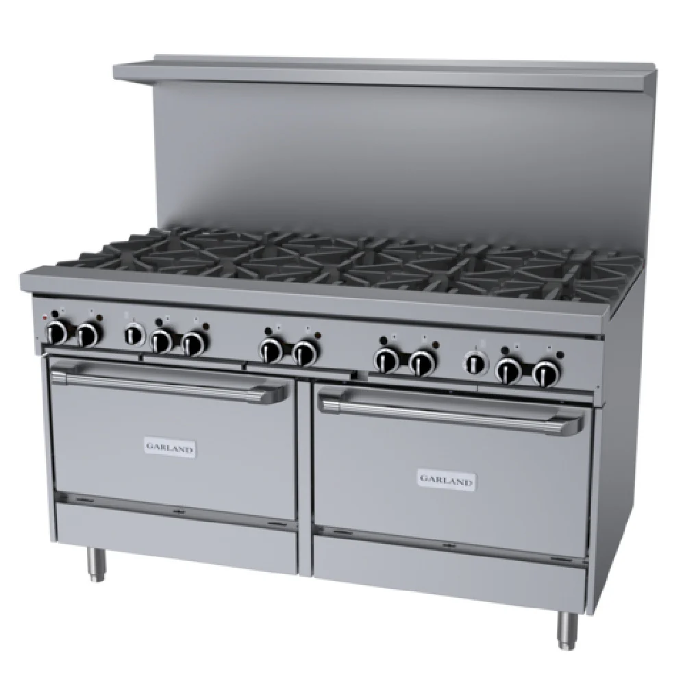 Garland GFE60-10RR_LP 60 Inch with Cast Iron Top and Ring Grates 10 Burners 26000 BTU