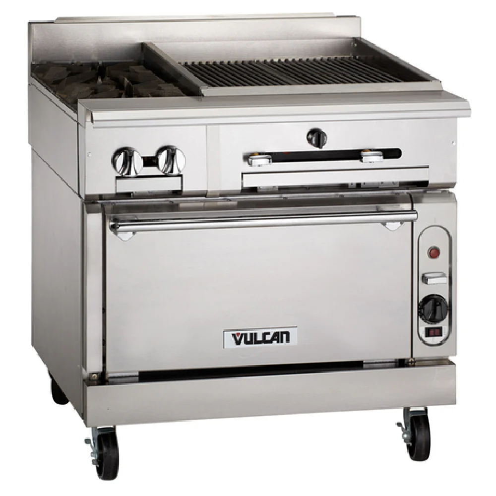 Vulcan VTC24_NAT 24 Inch Gas Range Infrared Burners Charbroiler 44000 BTU Vulcan VTC24_NAT 24 Inch Gas Range Infrared Burners Charbroiler 44000 BTU