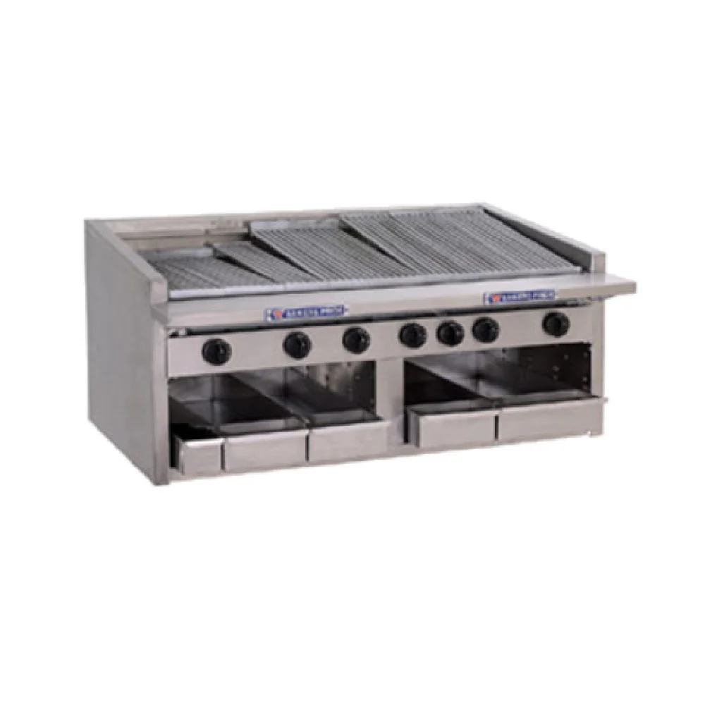 Bakers Pride C-36RS-R_NAT 36 Inch Radiant Charbroiler Gas Countertop with Grate Bakers Pride C-36RS-R_NAT 36 Inch Radiant Charbroiler Gas Countertop with Grate