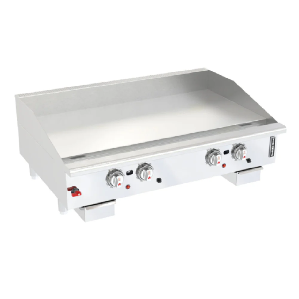 Venancio G48CT-48T 48 Inch Gas Griddle Countertop with 4 Thermostatic Valves 100000 BTU Venancio G48CT-48T 48 Inch Gas Griddle Countertop with 4 Thermostatic Valves 100000 BTU