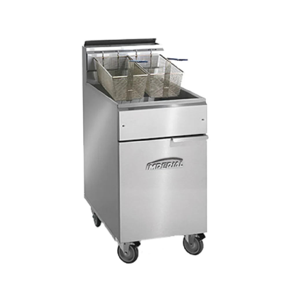 Imperial IFS-75-OP_LP 19 Inch Gas Deep Fryer Open Pot 75 lb Capacity with 2 Baskets 175000 BTU Imperial IFS-75-OP_LP 19 Inch Gas Deep Fryer Open Pot 75 lb Capacity with 2 Baskets 175000 BTU