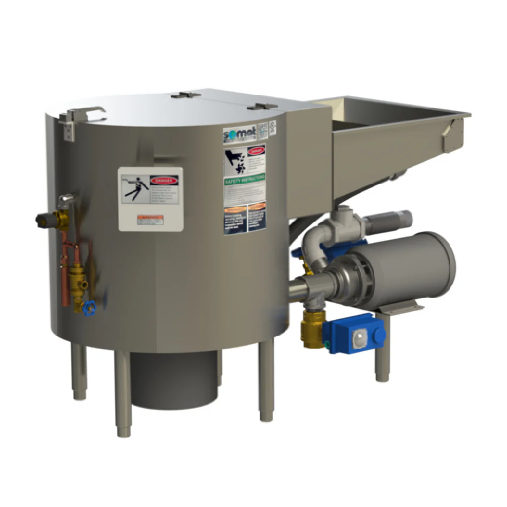 Somat SP75 Somat Remote Pulper Processes Up To 900 Lbs Waste Per Hour With Motorized Drain Valve