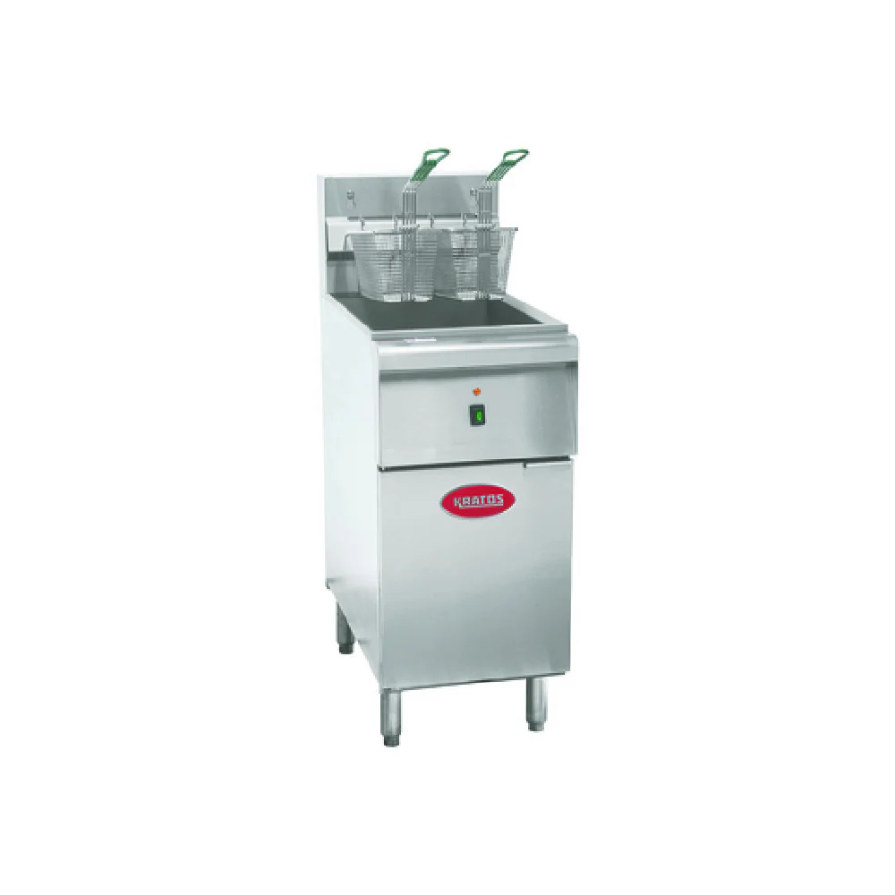 Hubert 116252 Kratos Commercial Floor Fryer Electric 40 Lb. Oil Capacity