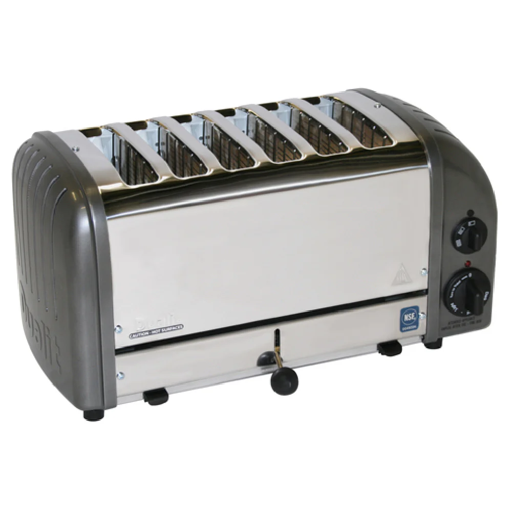 Cadco CTW-6M(220) 17 Inch Electric Toaster Pop-up Stainless Steel with 6 1 Inch Slots Cadco CTW-6M(220) 17 Inch Electric Toaster Pop-up Stainless Steel with 6 1 Inch Slots
